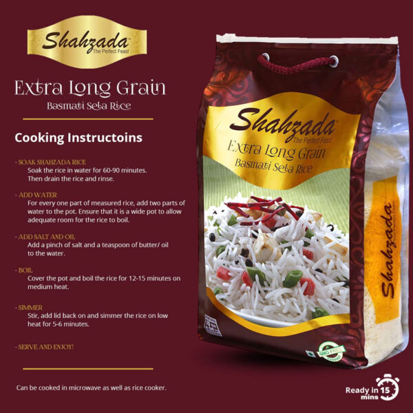 Extra Long Grain Basmati Sela Rice - Image 7